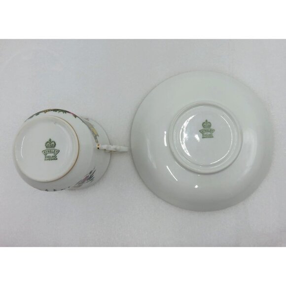 AYNSLEY Queen Elizabeth II Coronation 1953 Bone China Tea Cup & Saucer Set - Picture 11 of 11